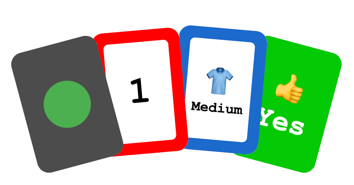 An image of 4 available cards in agile cards.